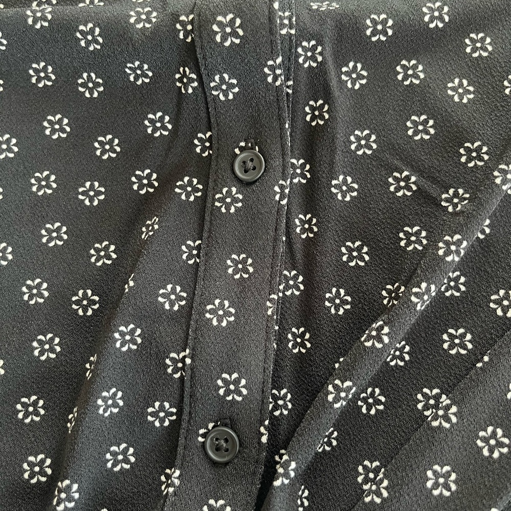 NWOT Adrianna Papell Black Sleeveless Tie-Front Top with Collar Women’s Size XL - Picture 13 of 13